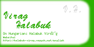 virag halabuk business card